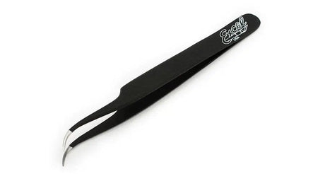 Excel 30420 4.5 Inch Slant Point Tweezers Black Excel TOOLS