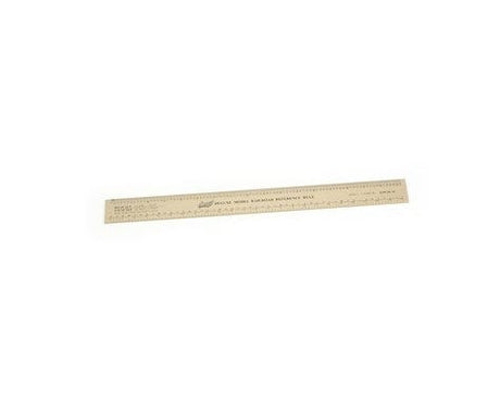 Excel 55778 12 Inch Deluxe Model Railroad Aluminum Ruler Excel TOOLS