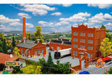 Faller 231707 N Factory Complex Kit - Office, Boiler House, 2 Factory Buildings and Wall - Hobbytech Toys