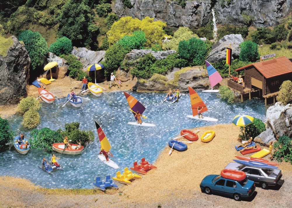 Faller Gmbh HO Boats and Windsurfing Boards - 21 Pieces Faller Gmbh TRAINS - HO/OO SCALE