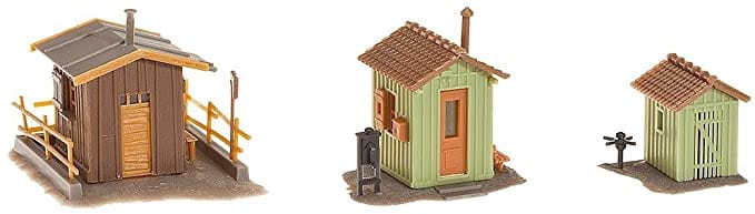 Faller Gmbh HO Three Trackside Shanties - Kit Faller Gmbh TRAINS - HO/OO SCALE