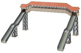 Faller HO Covered Pedestrian Bridge - Kit - 10-3/4 x 7-11/16 x 5-7/16"  27.3 x 19.5 x 13.8cm - Hobbytech Toys