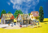 Faller HO House Under Construction - 2-15/16 x 2-3/4"  7.5 x 7.1cm - Hobbytech Toys