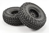 Fastrax 1/10 Crawler Slinger 1.9 Mounted Scale Wheel Black (2pcs)* Fastrax RC CARS - PARTS