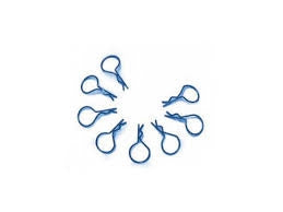Fastrax Metalic Blue Large Clips (8) Fastrax RC CARS - PARTS