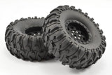 Fastrax 1/10 Crawler Boxer 1.9 Mounted Scale Wheel Black (2pcs) Fastrax RC CARS - PARTS