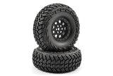 Fastrax 1/10 Crawler Slinger 1.9 Mounted Scale Wheel Black (2pcs)* Fastrax RC CARS - PARTS
