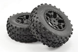 Fastrax 1/10 SC Rock Block Mtd 5-Spoke Black (Slash Fr) (2pcs) Fastrax RC CARS - PARTS