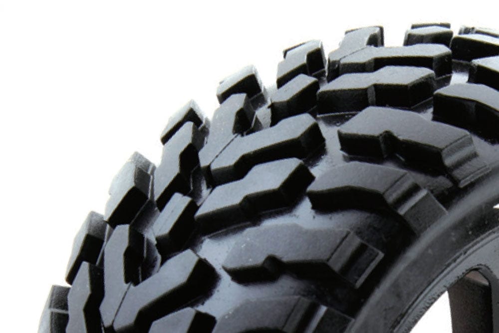 Fastrax 1/8 Truggy Arrow Tyres Mounted On 5-Spoke Black 0 Offset Rims (2pcs) Fastrax RC CARS - PARTS