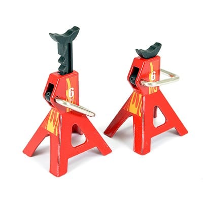 Fastrax 6 Ton Adjustable Height Metal Jack Stand (2pc) - Hobbytech Toys