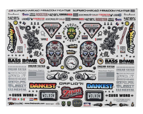 Firebrand RC Sponsor Logos 4 Decals Firebrand RC RC CARS - PARTS