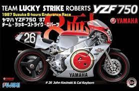 Fujimi 1/12 YAMAHA YZF750 LUCKY STRIKE ROBERTS (Bike-No6) Plastic Model Kit - Hobbytech Toys