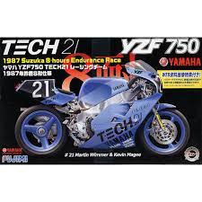 Fujimi 1/12 YAMAHA YZR750 TECH21 1987 (Bike-No9) Plastic Model Kit - Hobbytech Toys