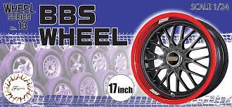 Fujimi 1/24 BBS Wheel 17inch (Wheel-13) Plastic Model Kit - Hobbytech Toys
