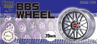 Fujimi 1/24 BBS Wheel 20inch (Wheel-19) Plastic Model Kit - Hobbytech Toys