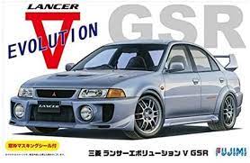 Fujimi 1/24 Mitsubishi Lancer Evolution V GSR w/Window Frame Masking (ID-100) Plastic Model Kit - Hobbytech Toys