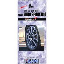 Fujimi 1/24 Modulo EURO Spoke R10 (Wheel-61) Plastic Model Kit - Hobbytech Toys