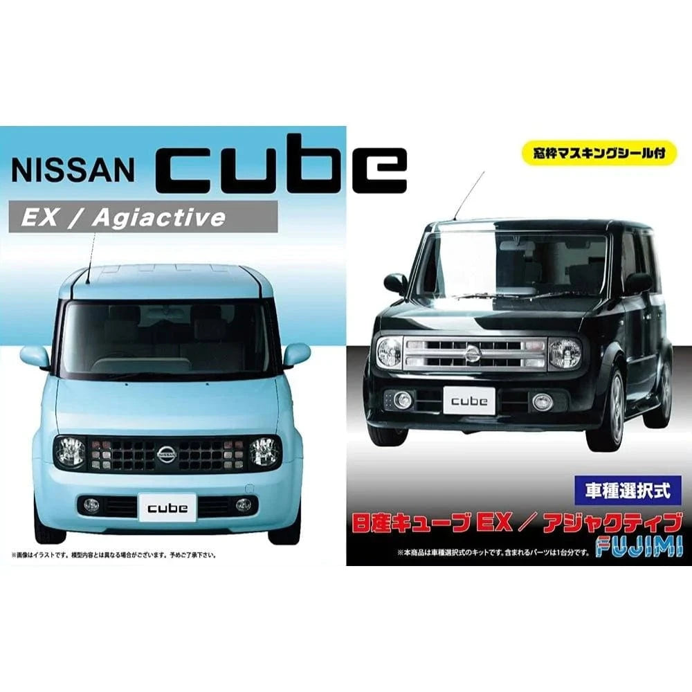 Fujimi 1/24 Nissan Cube EX/Adjuctive w/Window Frame Masking Seal (ID-66) Plastic Model Kit - Hobbytech Toys
