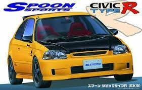 Fujimi 1/24 Spoon Civic Type R (EK9) (ID-280) Plastic Model Kit - Hobbytech Toys