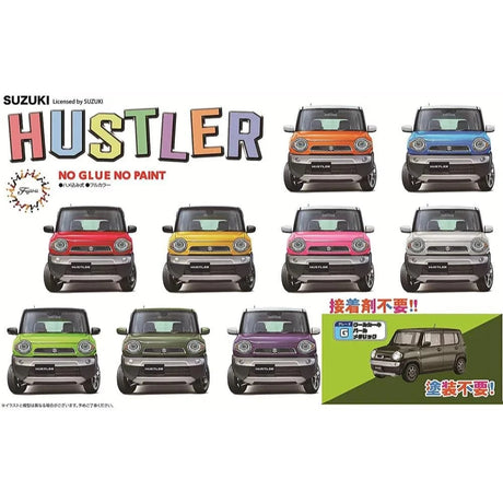Fujimi 1/24 Suzuki Hustler (G/Cool Khaki Pearl Metallic) (C-NX-11 EX-1) Plastic Model Kit - Hobbytech Toys