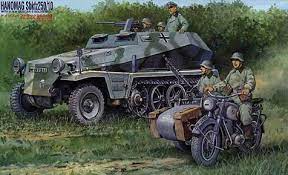 Fujimi 1/76 Hanomag Sdkfz250/10 (SWA-17) Plastic Model Kit - Hobbytech Toys