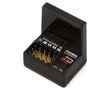 Compact Futaba R404SBS-E F-4G 4-Channel 2.4Ghz Telemetry Receiver with LED indicators for RC models.