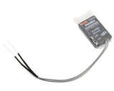 Compact Futaba R2001SB 1Ch + Sbus S-Fhss 2.4Ghz receiver for drone control and navigation.