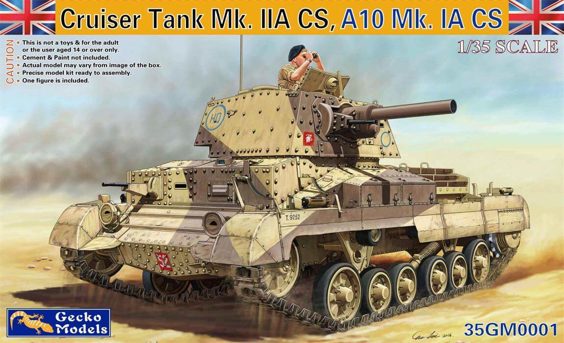 Gecko 35GM0001 1/35 Cruiser Tank Mk. IIACS, A10Mk. IA CS Plastic Model Kit Gecko Models PLASTIC MODELS