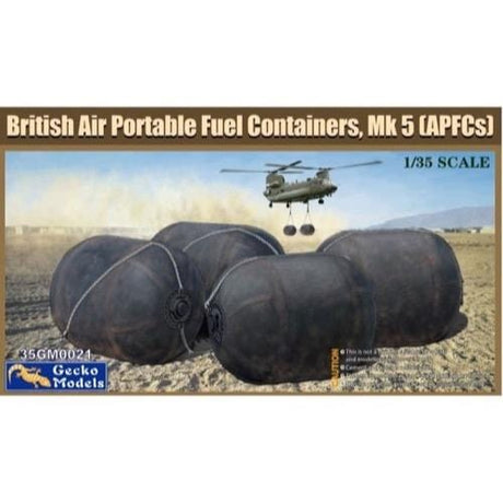 Gecko GM35021 1/35 British 500 Gallon Collapsible Drop Drum Bladder Set Plastic Model Kit Gecko Models PLASTIC MODELS