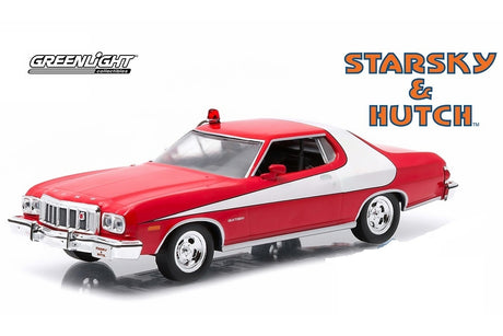 Greenlight 1/24 Starsky & Hutch 1976 Ford Gran Torino Movie Red/White Greenlight DIE-CAST MODELS