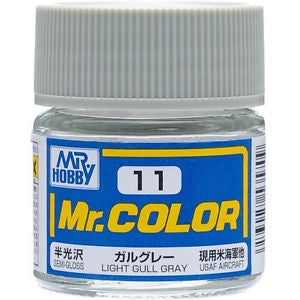 Mr Color 11 Semi Gloss Light Gull Grey 10ml Mr Hobby PAINT, BRUSHES & SUPPLIES
