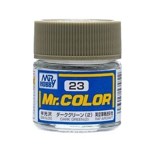 Mr Color 23 Semi Gloss Dark Green 10ml Mr Hobby PAINT, BRUSHES & SUPPLIES