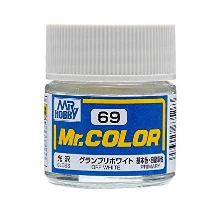 Mr Color 69 Gloss Off White 10ml Mr Hobby PAINT, BRUSHES & SUPPLIES