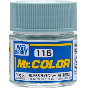 Mr Color 115 Semi Gloss Rlm65 Light Blue 10ml Mr Hobby PAINT, BRUSHES & SUPPLIES