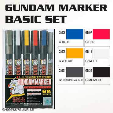 Gundam Marker Basic Set Mr Hobby PAINT, BRUSHES & SUPPLIES