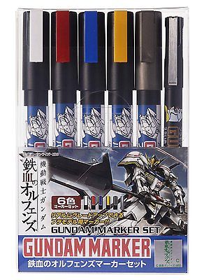 Mr Hobby Gundam Marker Iron Blooded Orphans Set Mr Hobby PAINT, BRUSHES & SUPPLIES