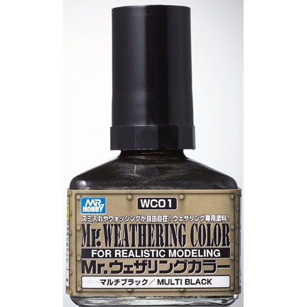 Mr Hobby Wc01 Mr Weathering Colour Multi Black Mr Hobby PAINT, BRUSHES & SUPPLIES