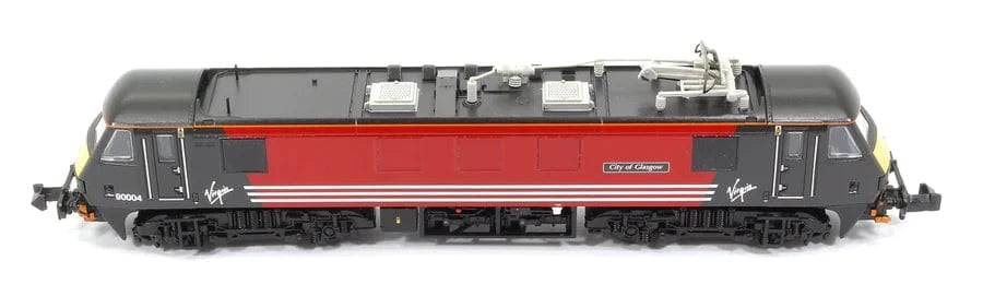 Graham Farish 371-783 N Gauge Class 90/0 90004 City of Glasgow Virgin Trains (Original) - Hobbytech Toys