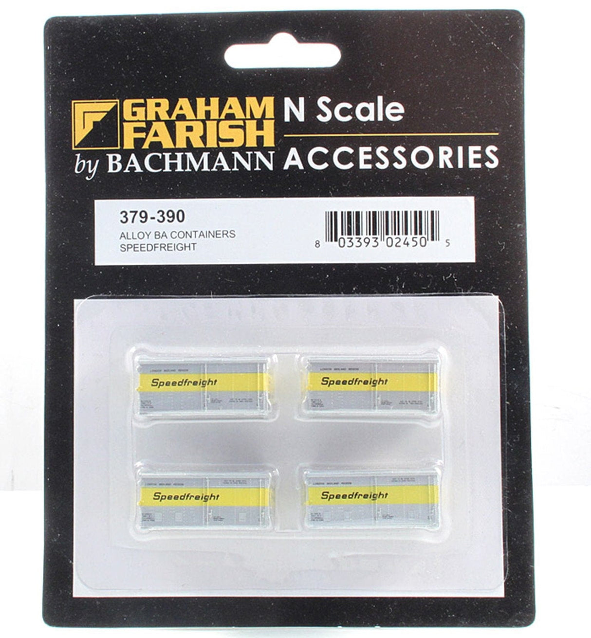 Graham Farish N Alloy BA Containers Speedfreight Graham Farish TRAINS - N SCALE