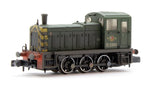 Graham Farish N BR Class 03 D2383 Green Wasp Stripes Diesel Shunter Weathered Graham Farish TRAINS - N SCALE