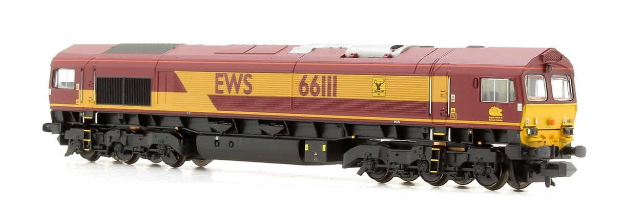 Graham Farish N Class 66 111 Ews Livery Diesel Locomotive Graham Farish TRAINS - N SCALE