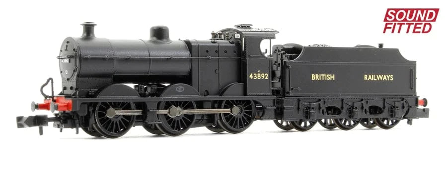 Graham Farish 372-064SF N LMR 3835-Class (4F) 43892 BR Black British Railways (Era-4) - DCC/Sound-Fitted - Hobbytech Toys