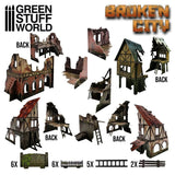 Green Stuff World 1/48 Broken City Terrain Set Green Stuff World PLASTIC MODELS