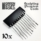 Green Stuff World 10x Professional Sculpting Tools with case - Hobbytech Toys