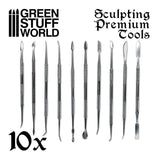 Green Stuff World 10x Professional Sculpting Tools with case - Hobbytech Toys