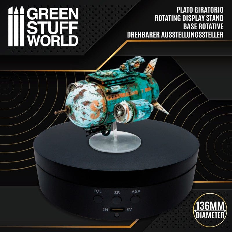Green Stuff World 136mm Round Rotating Display Stand Green Stuff World TOOLS