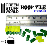 Green Stuff World 1417 Miniature Roof Tile Punch Black Green Stuff World TOOLS