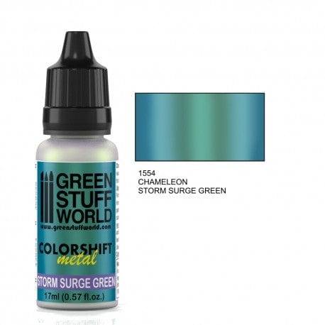 Green Stuff World 1554 Chameleon Storm Surge Green Acrylic 17ml Green Stuff World PAINT, BRUSHES & SUPPLIES