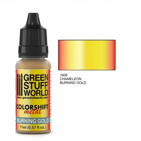 Green Stuff World 1606 Chameleon Burning Gold Acrylic 17ml Green Stuff World PAINT, BRUSHES & SUPPLIES