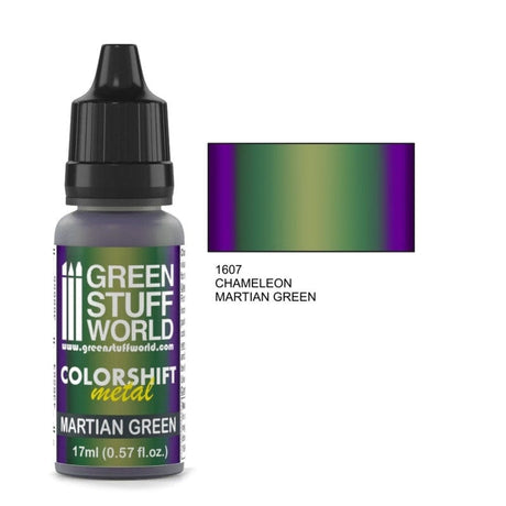 Green Stuff World 1607 Chameleon Martian Green Acrylic 17ml Green Stuff World PAINT, BRUSHES & SUPPLIES
